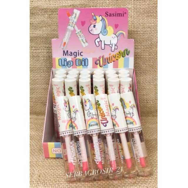 [12PCS] LIP MAGIC OIL UNICORN SASIMI S889