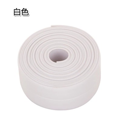 Sticker Adhesive PVC Penyerap Air untuk Wastafel Dapur 3.7CM x 3.2M - CN1222 - White
