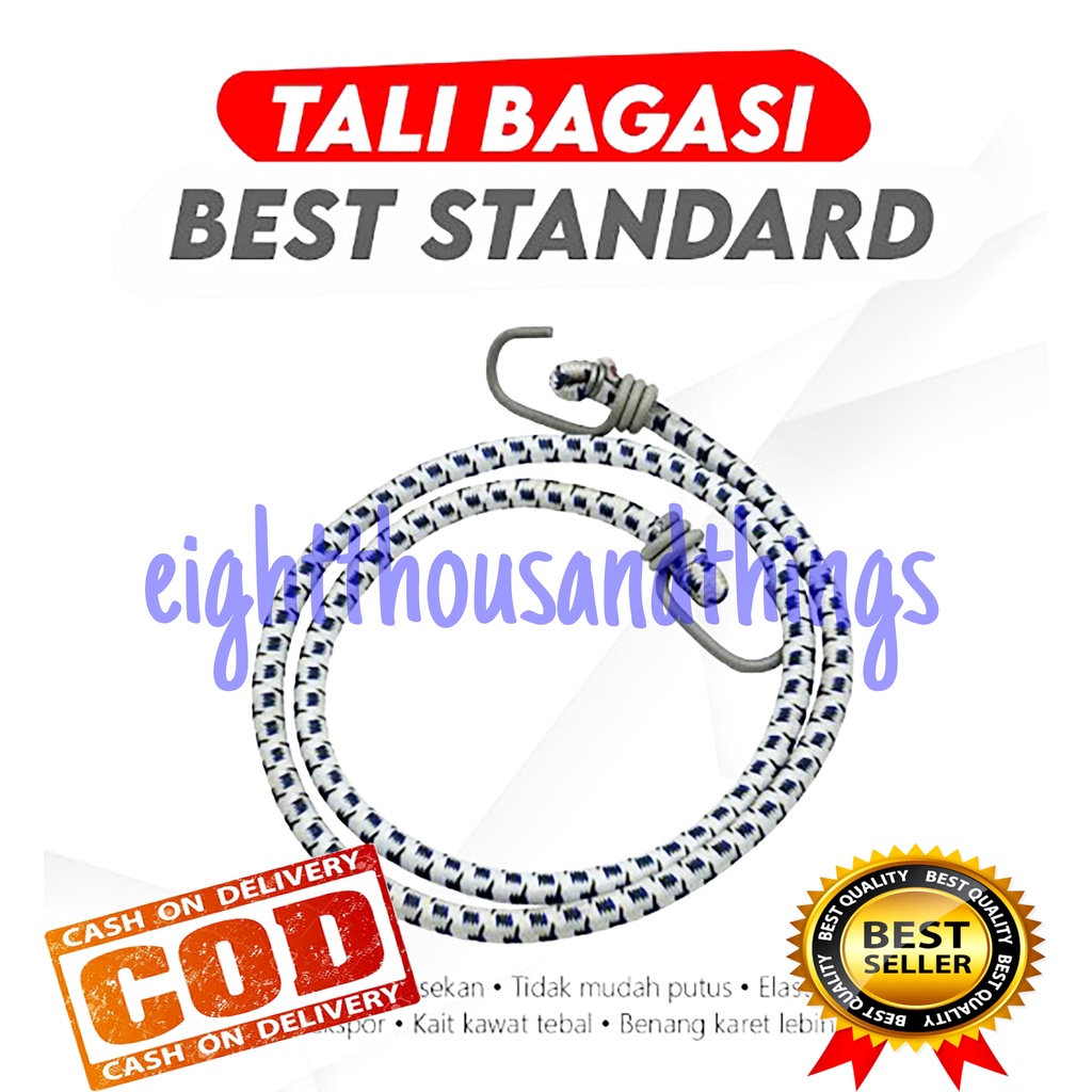 Tali Karet Bagasi 100cm 60cm Tali Pengikat Barang di Motor Tali Karet Motor Universal Tali Serbaguna vario beat nmax lexi aerox adv supra kharisma revo xmax ninja satria fu vixion byson xabre cs1 r25 r15 spacy scoopy genio fino xeon m3 click import