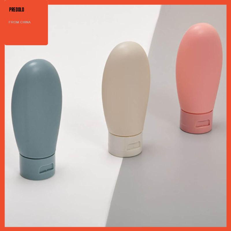 3 Pcs Botol Wadah Lotion / Alat Mandi Portabel Dapat Diperas Untuk Travel
