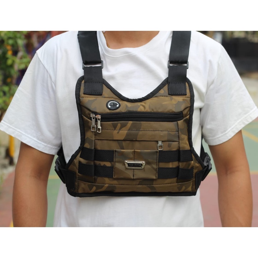 CHEST BAG WATERPROOF POLO AMSTAR TAS DADA TACTICAL RIG BAG OUTDOOR TAS SELEMPANG DADA