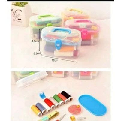 Sewing Kit Set Perlengkapan Alat Jahit 15 in 1 Versi Compact