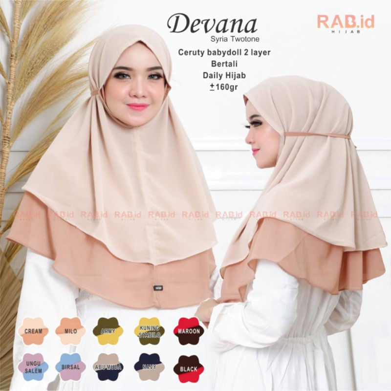 Devana Syiria Twotone by RAB Hijab