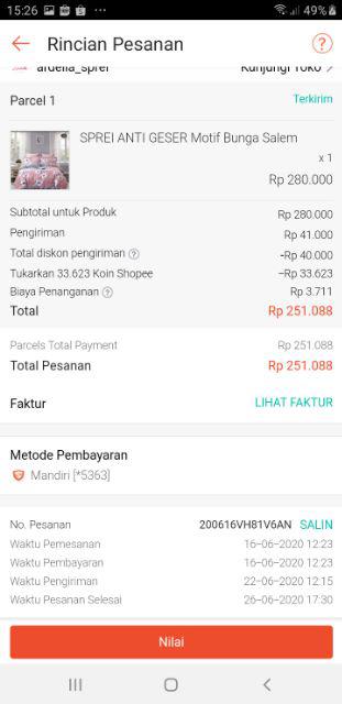 Sprei Anti Geser Motif Abstrak, Anjani, Sarah