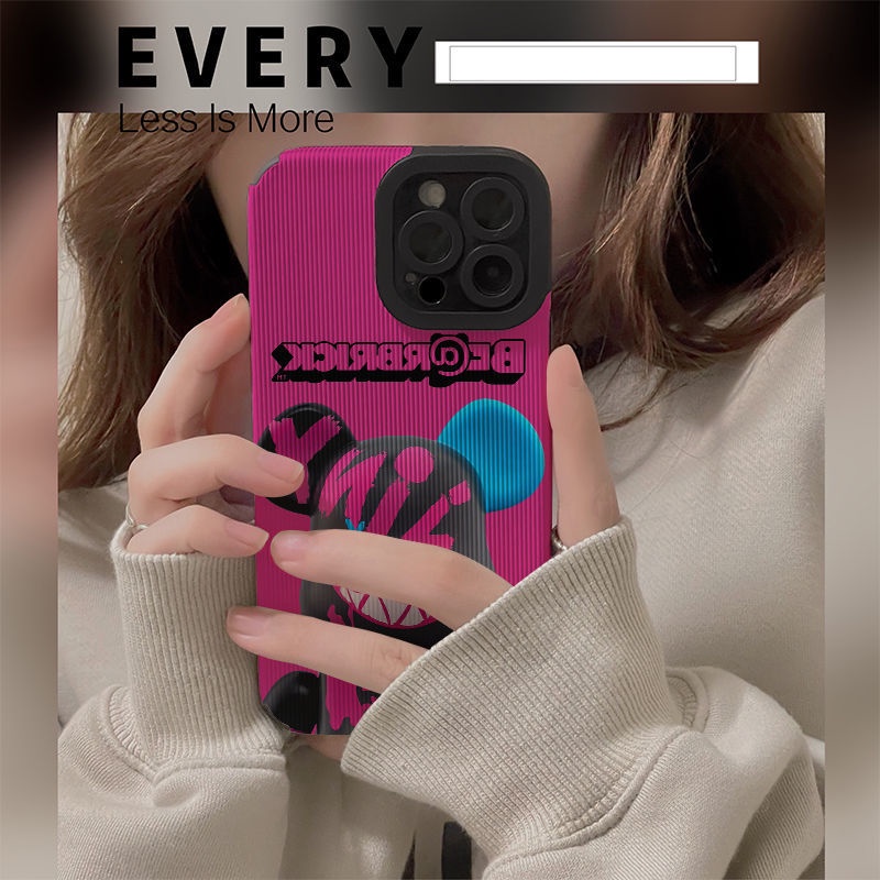 Casing ponsel dengan Pola Beruang Tunggal Bawah ungu Untuk iPhone 7 8 Plus 12 13 11 Pro Max X Xs Max Xr LRBL