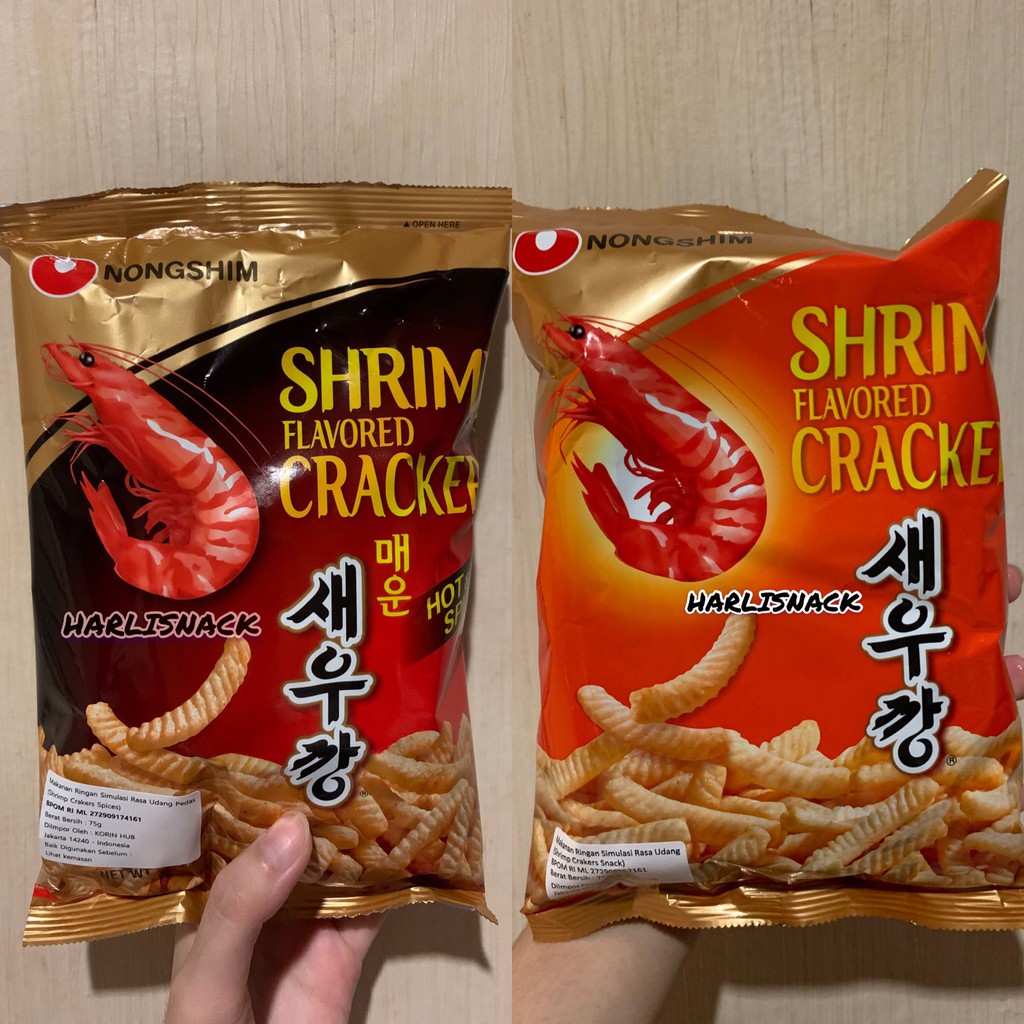 

Nongshim Shrimp Flavored Cracker Original / Hot&Spicy 75gr - Korean Snack