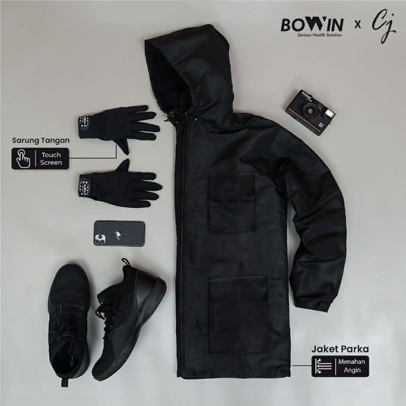 sarung tangan jaket bowin x chicco Jerikho UPF 50+ gloves jacket sepeda motor anti sinar matahari