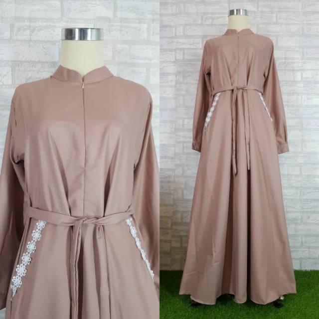 GAMIS TOYOBO RENDA MELATI SAKU