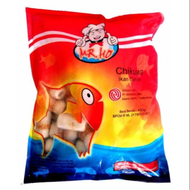 

Chikuwa 450 Gram Mr.Ho/baso ikan/bakso ikan/frozen