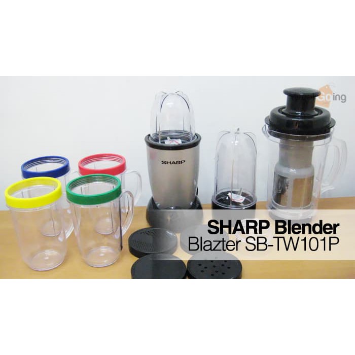 BLENDER SHARP BLAZTER SB TW 101P / SBTW101P [PLASTIK / 1,5 LITER] (GARANSI RESMI)