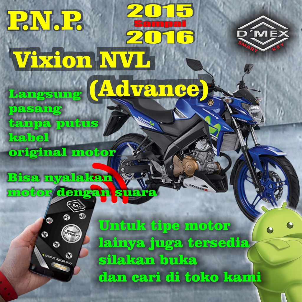 WIFI DMEX REMOT MOTOR Vixion NVL (Advance)2015-2016