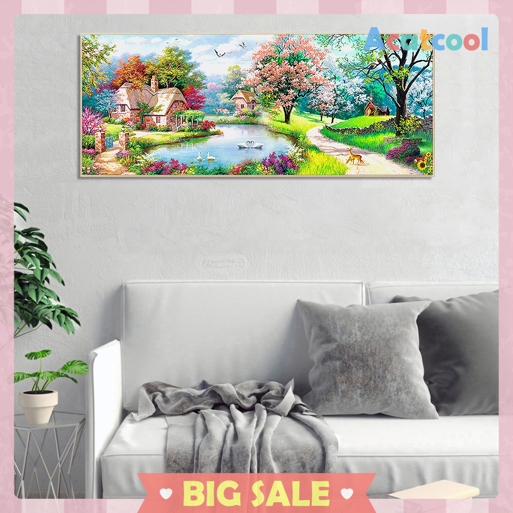 5D DIY Full Drill Diamond Painting Scenery Animal Cross Stitch Embroidery