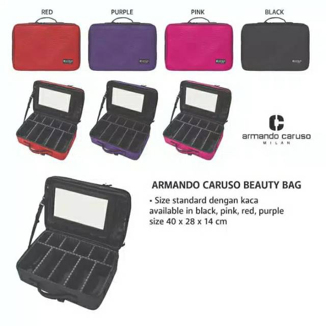Tas Make Up Koper Beauty Case Travel Armando Caruso