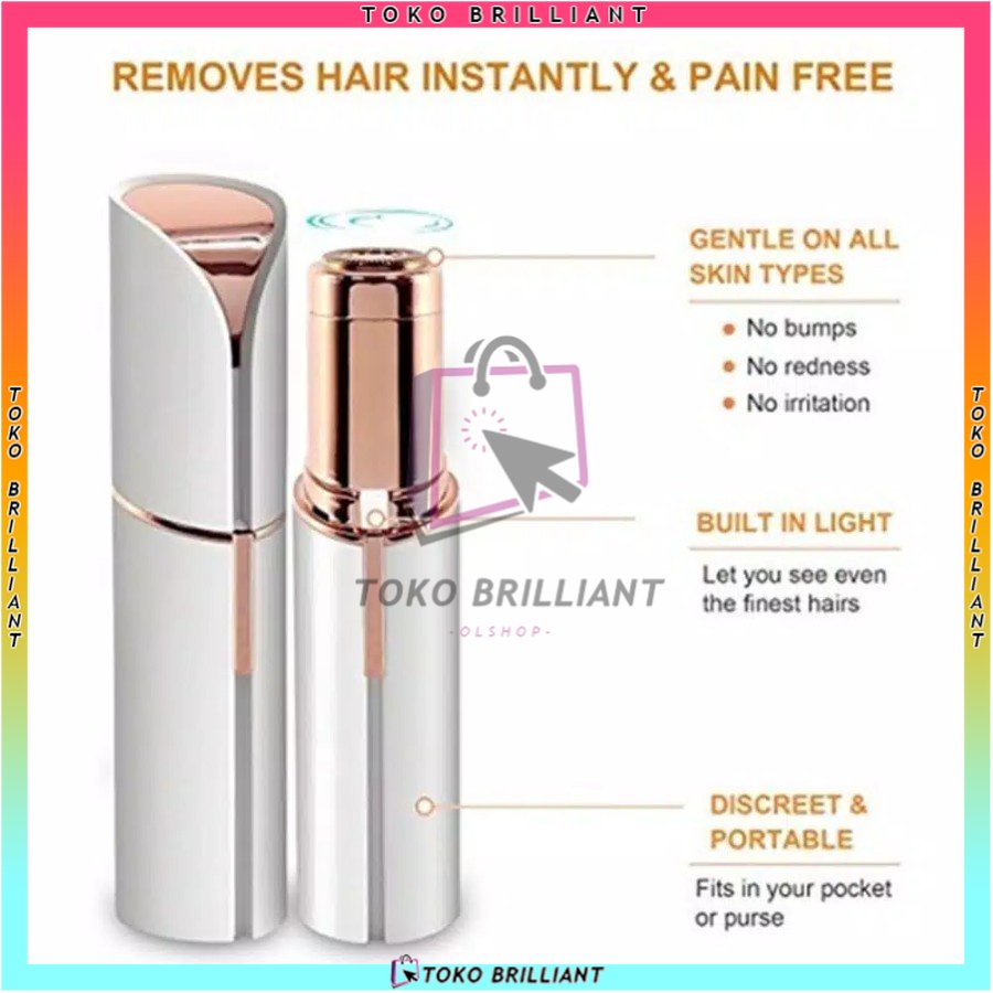 [BIƧΛ BΛYΛЯ DIƬΣMPΛƬ] Lipstick Pencukur Alat Cukur Alis Wanita Epilator Cukuran Shaver Alis Bulu Halus  Elektrik Mini Portable