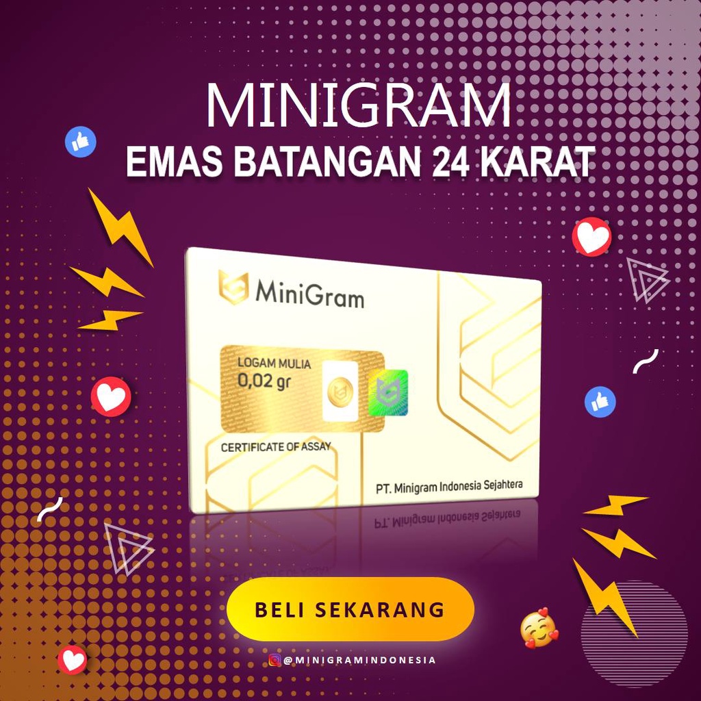 MINIGRAM 0.02 GRAM LOGAM MULIA EMAS MINI