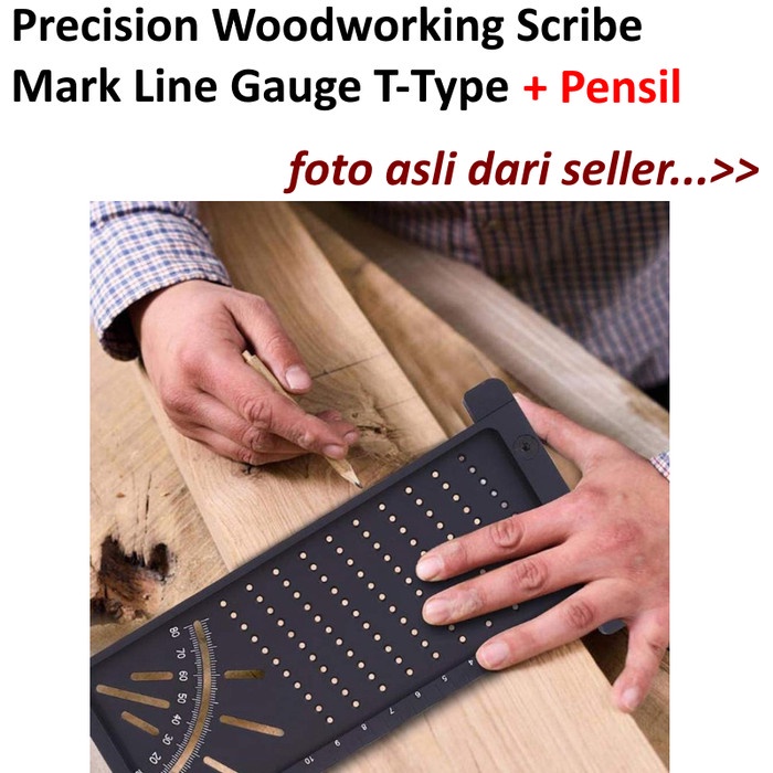 

Penggaris Siku Mark Line Measuring Ruler Woodworking Tool