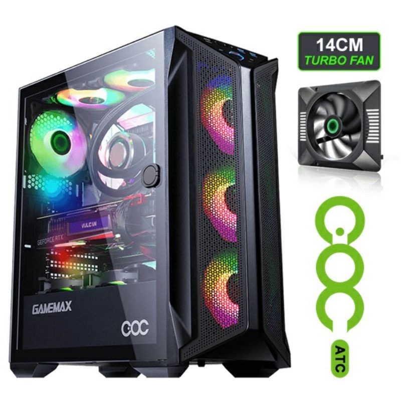 Casing Gamemax Brufen C1 4 Fan RGB 1 Fan Turbo Controller Garansi 1 Tahun Semarang