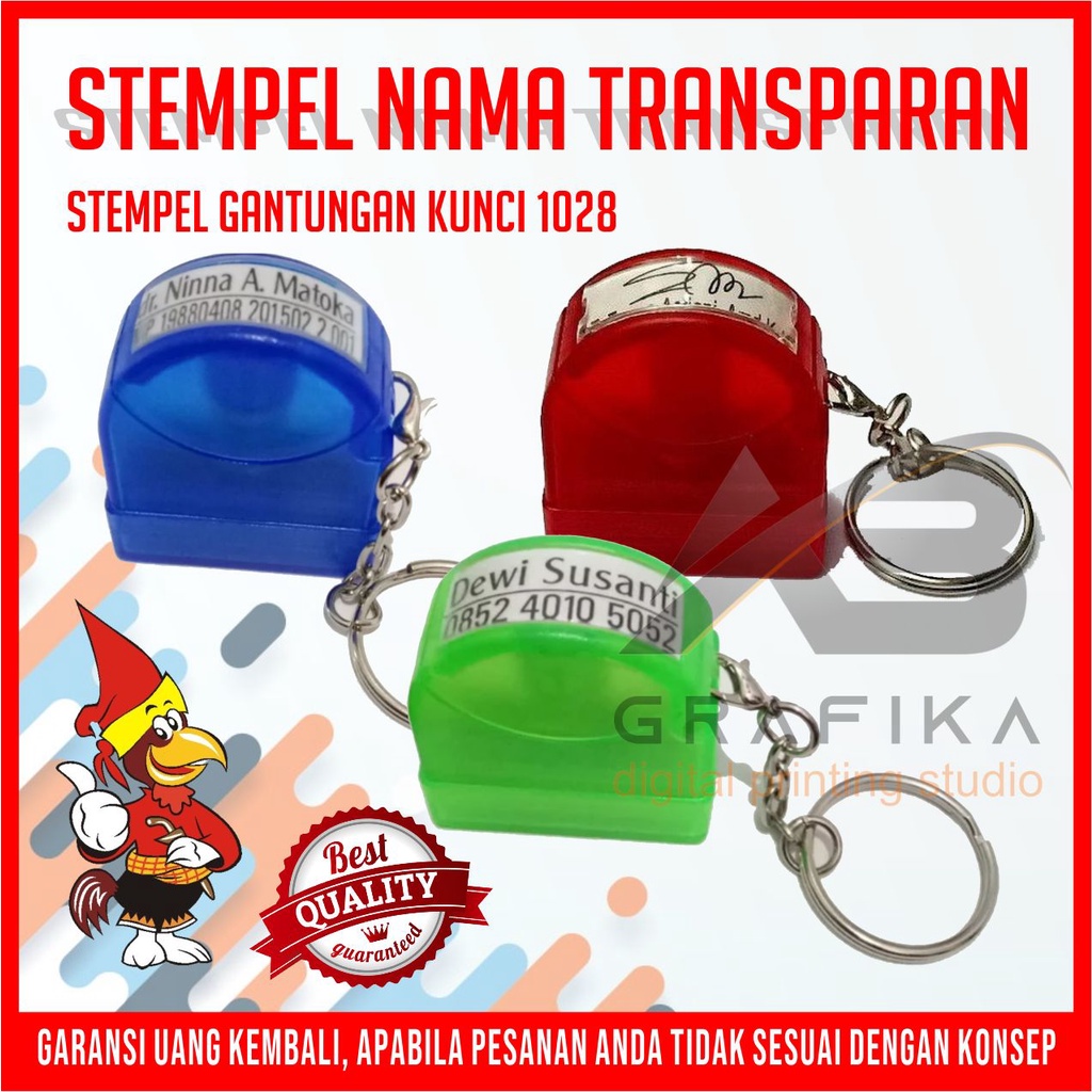 

Stempel Nama Transparan 1028