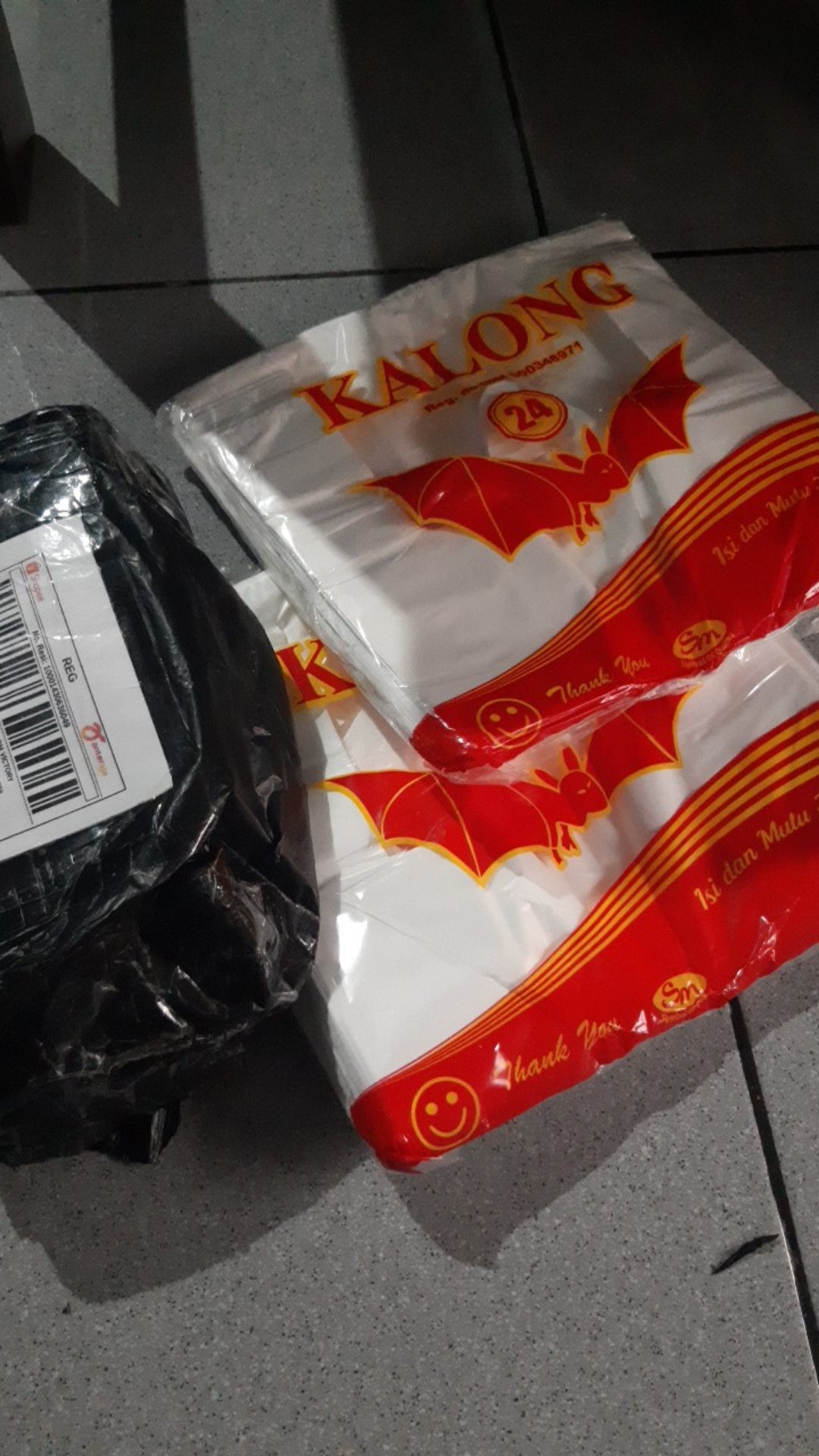 Kantong Plastik / Kresek Hd Kalong Putih Susu Tebal