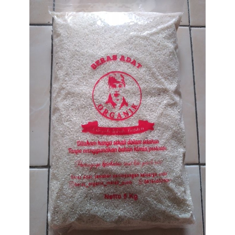 

Beras Putih Organik 5 kg pulen