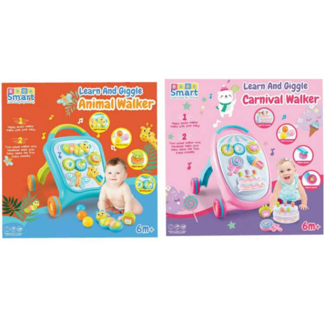 Bebe Smart Push Walker Fun Magical / Bebesmart Baby Walker Alat Belajar Jalan Bayi