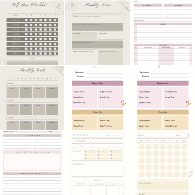 

Binder Daily Planner Meeting Notes | Islamic planner | moms notes