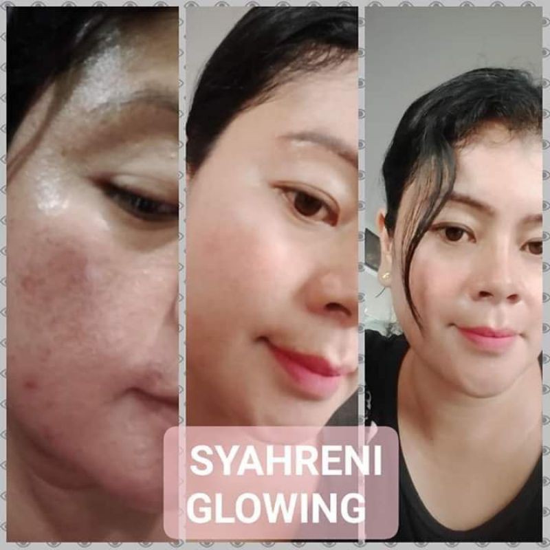 BISA COD BPOM Skincare Night cream syahreni glowing paket lengkap syr krim bedak malam ori syahraeni-4