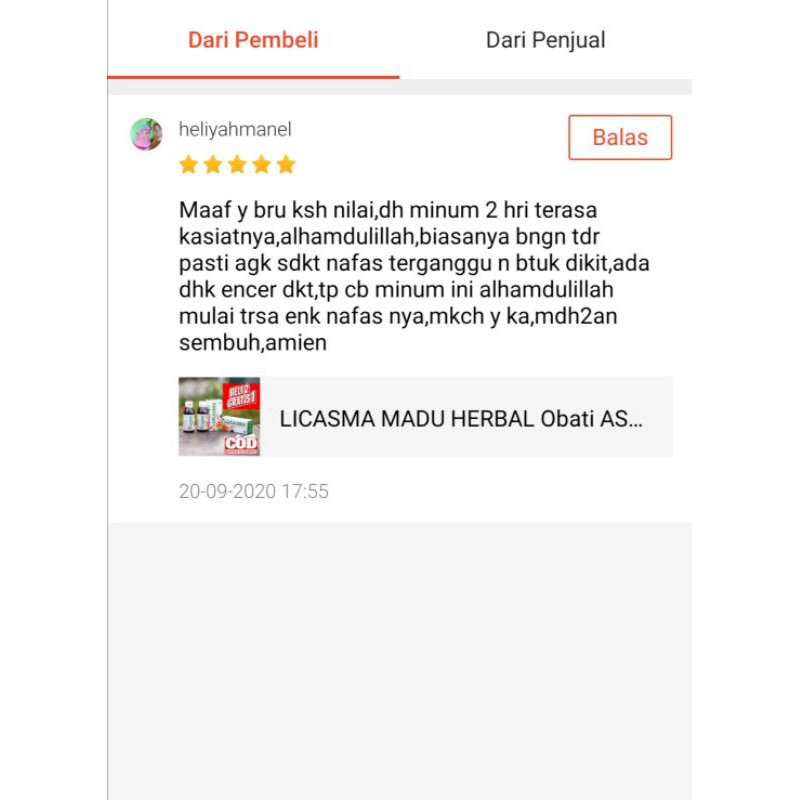 LICASMA MADU HERBAL Obat ASMA | Sesak Nafas, TBC, Batuk Beradahak dan Paru Paru-2