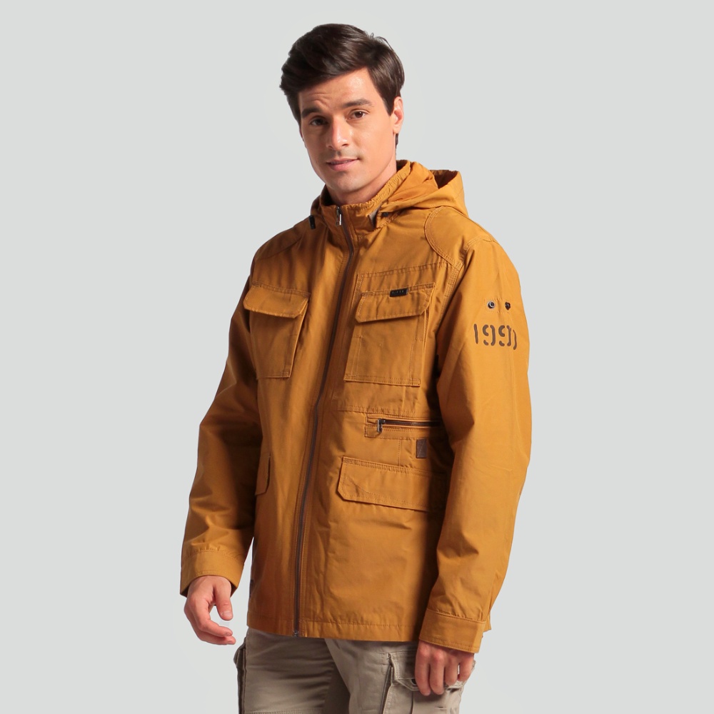 M.Gee Jaket Pria Tebal Jumbo Dewasa Kuning Mgee Original Parka C006 Yellow