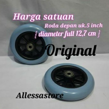 roda depan kursi roda ukuran 5 inch original