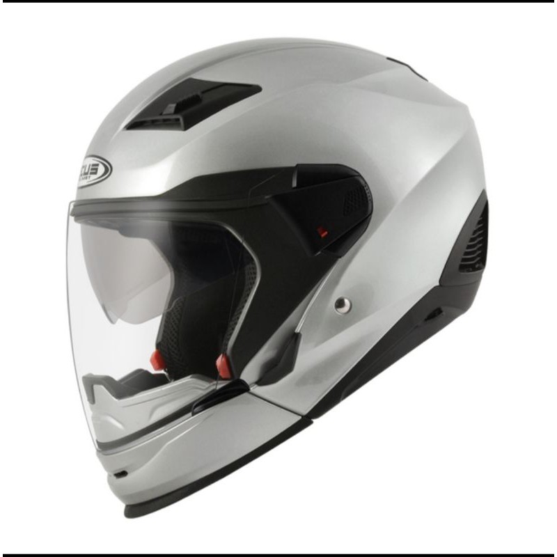 zeus 611c silver abu 611 c modular helm half face full face chinguard original