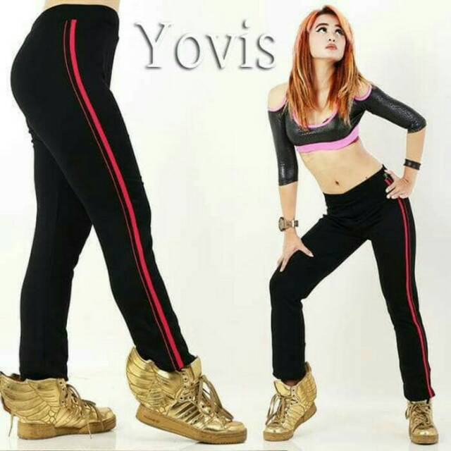 Celana senam aerobik panjang