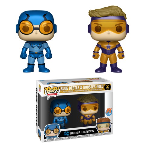 

Funko Pop Heroes Exclusive 2 Pack Blue Beetle & Booster Gold