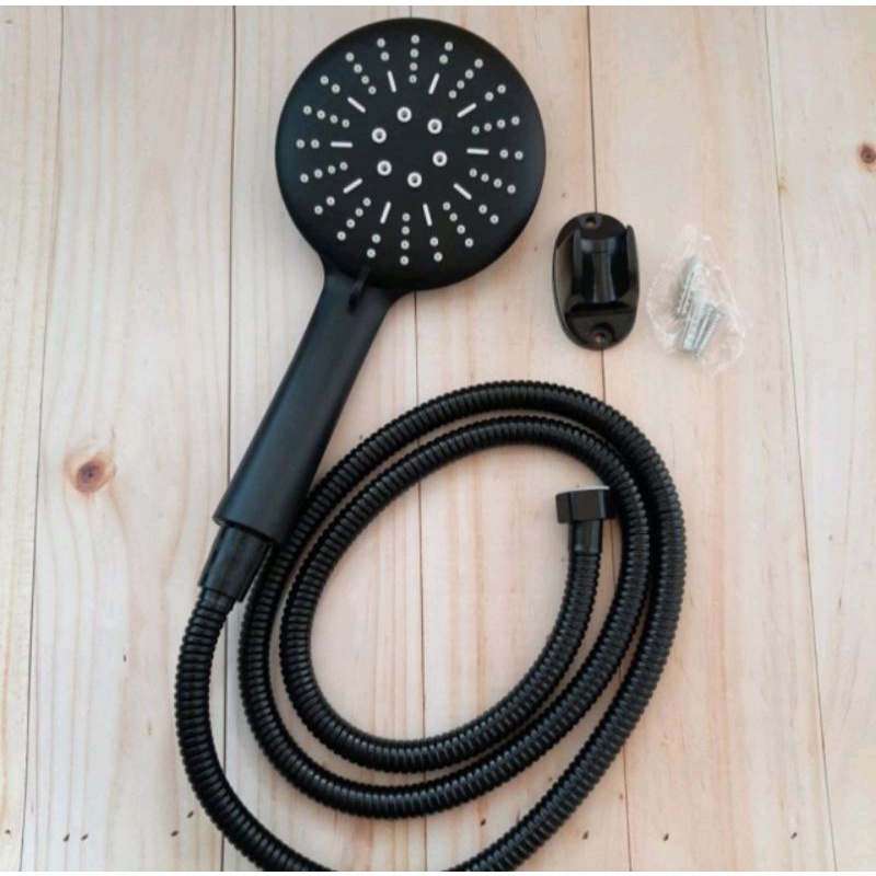 Hand Shower Mandi Set Hitam Black Besar - Hand Shower Set Toilet Kamar Mandi