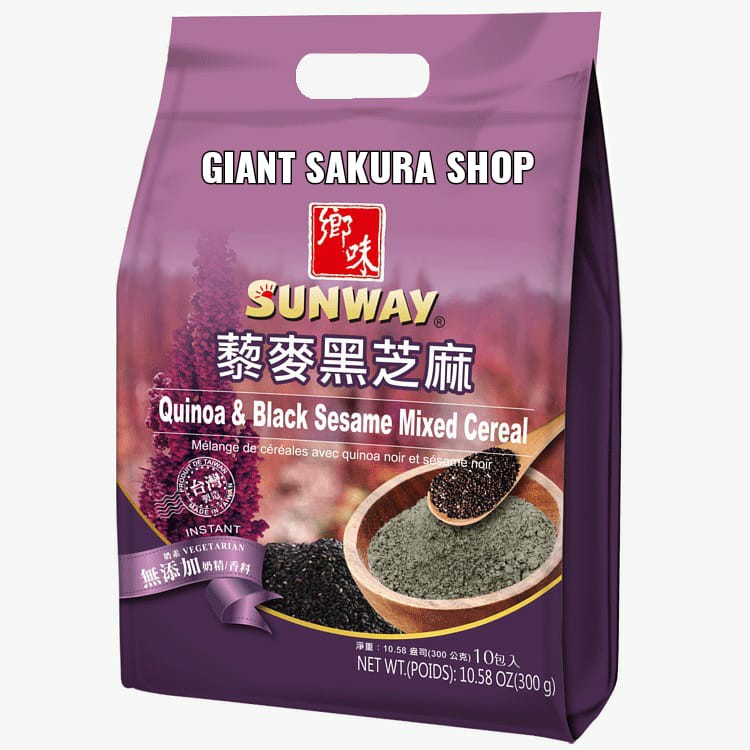 

Sunway Quinoa & Black Sesame Mixed Cereal / makanan sarapan / quinoa / sereal / menu sarapan / diet