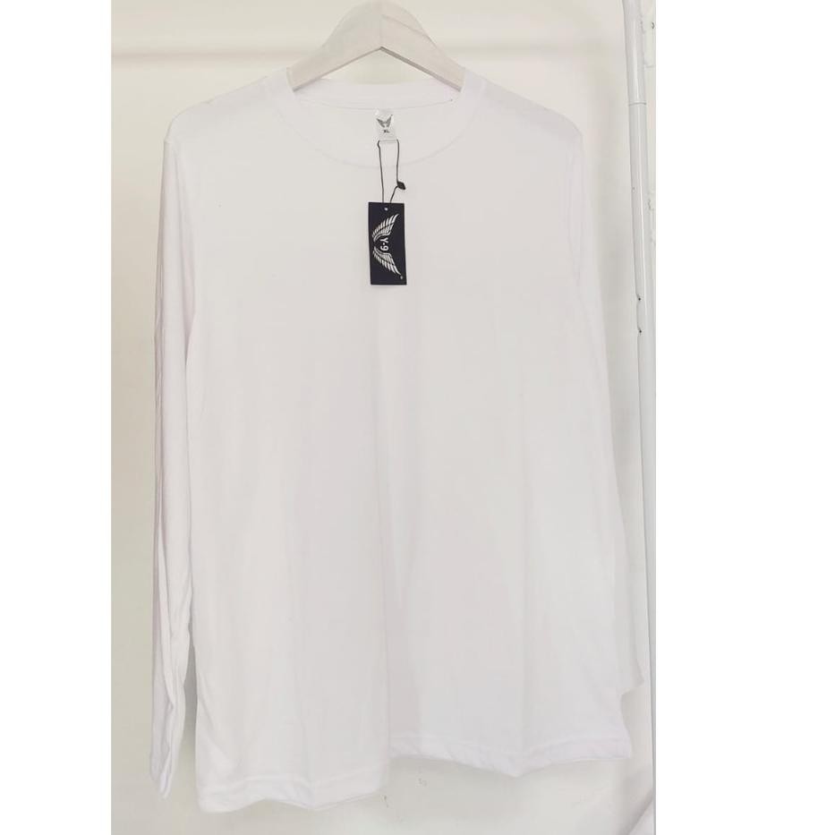 ❀ Kaos Polos Lengan Panjang Pria Dan Wanita Twotone / Tuton Misty Katun 30s ➥