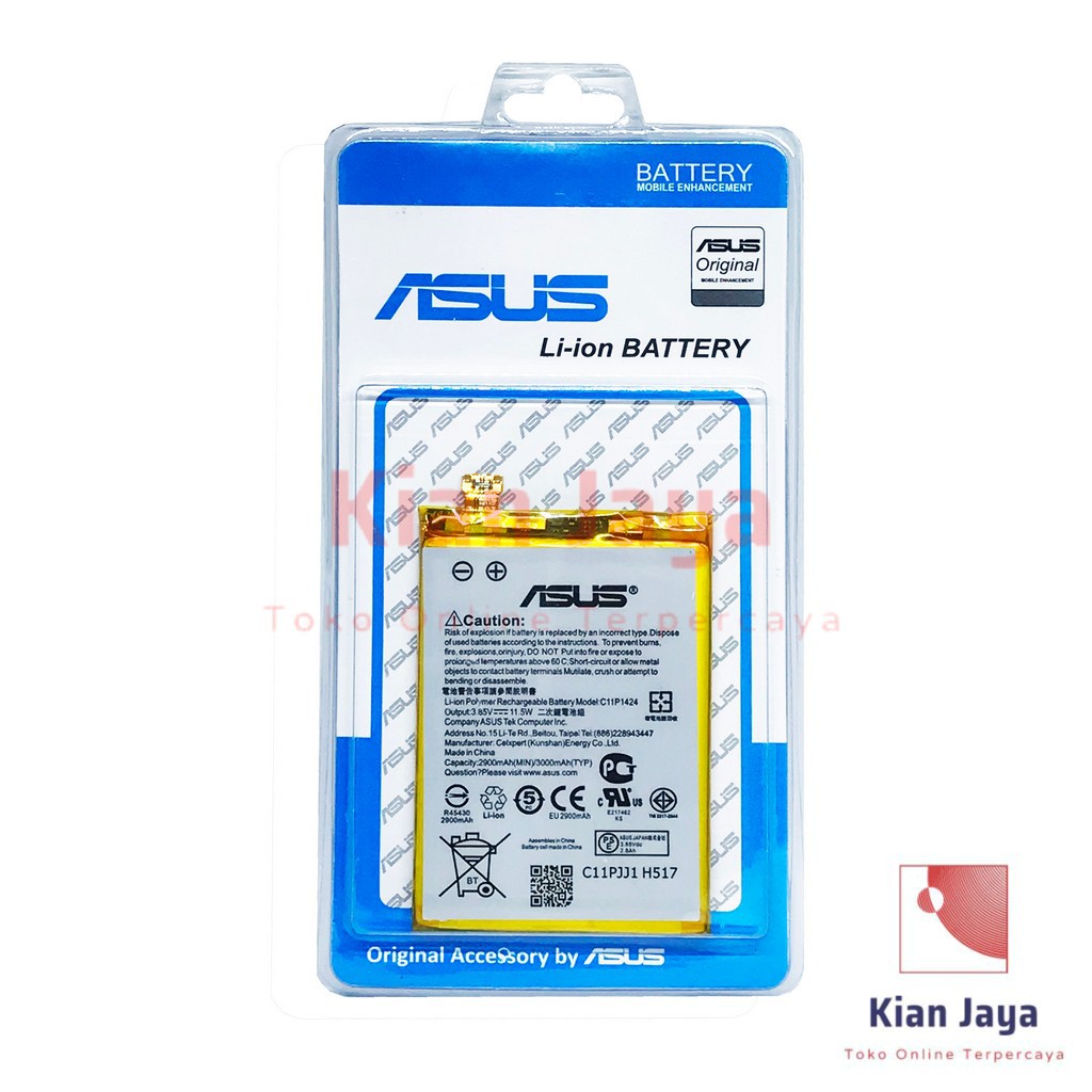 Baterai Asus Zenfone 2 5.5 inch ZE550ML ZE551ML Z00AD ZE500AD C11P1424 Original OEM Batrai Battery Hp Ori