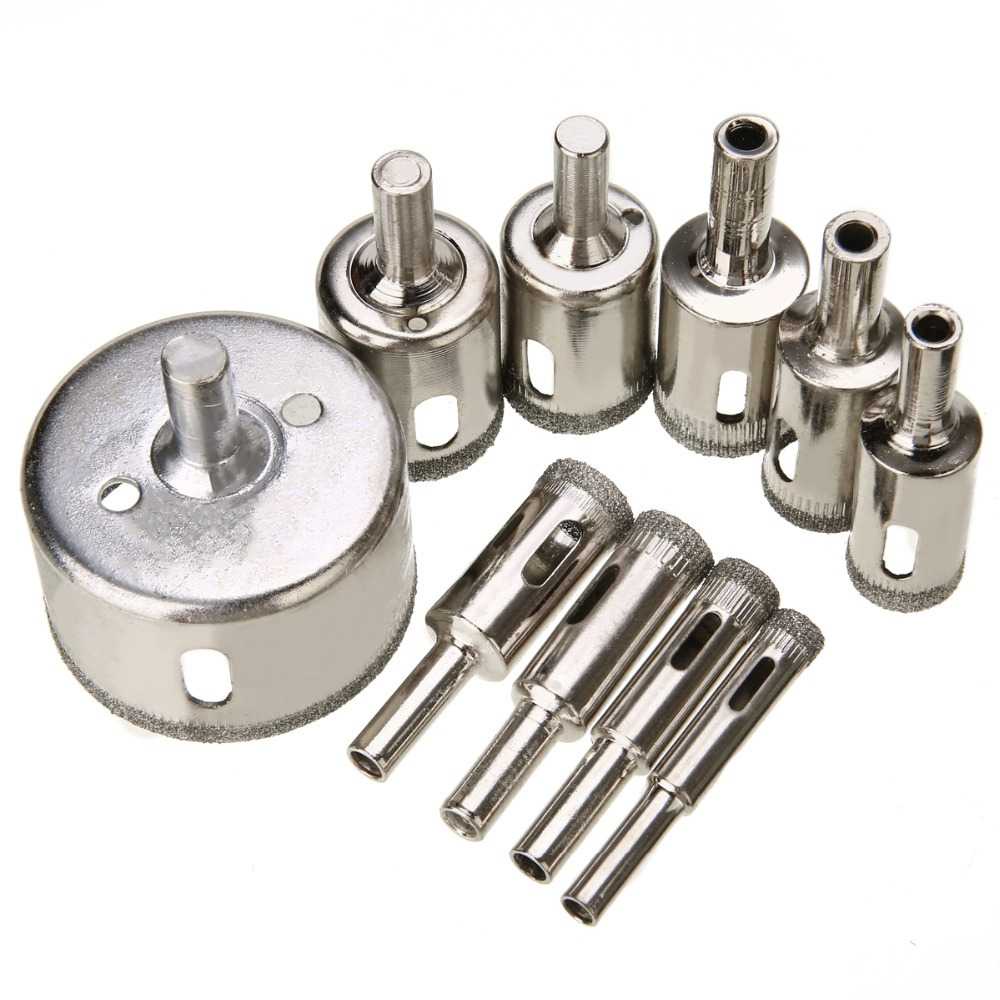 TD-DFA Taffware Mata Bor Diamond Coated Hole Drill Bit 8mm-50mm 10PCS GJ0106