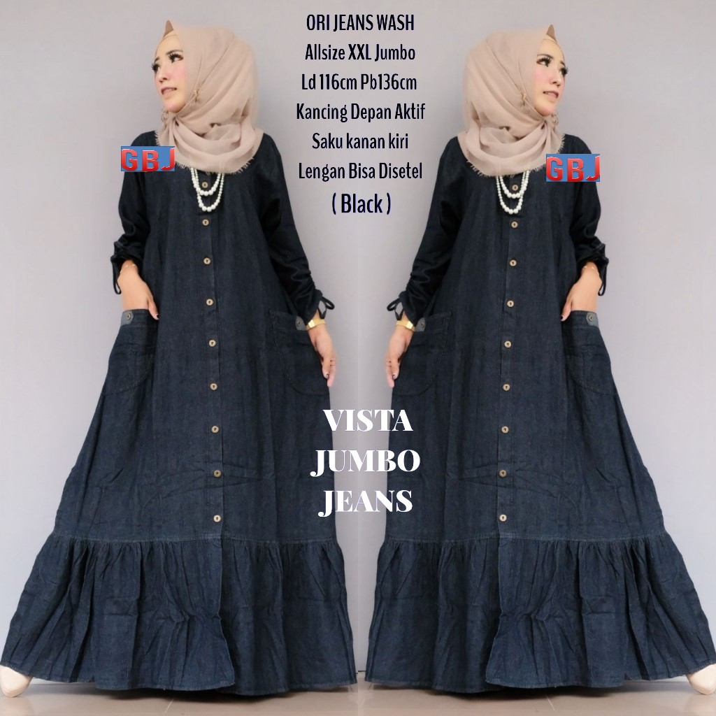 VISTA JUMB0 JEANS/ RETHA MAXI DRESS GBM