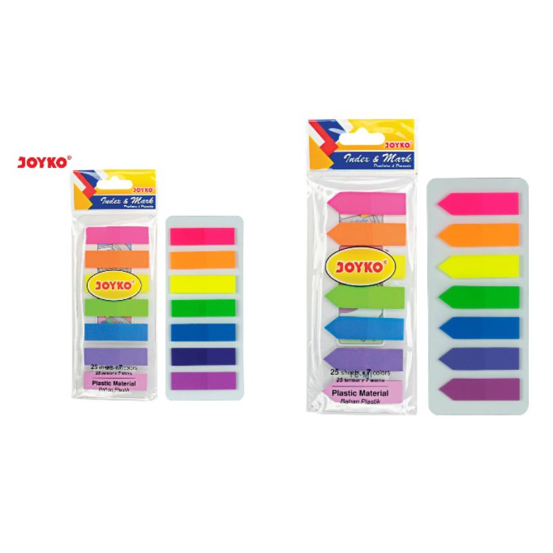 

Pembatas Joyko Plastik Penanda Buku 7 Warna Index & Mark IM-30 IM-31