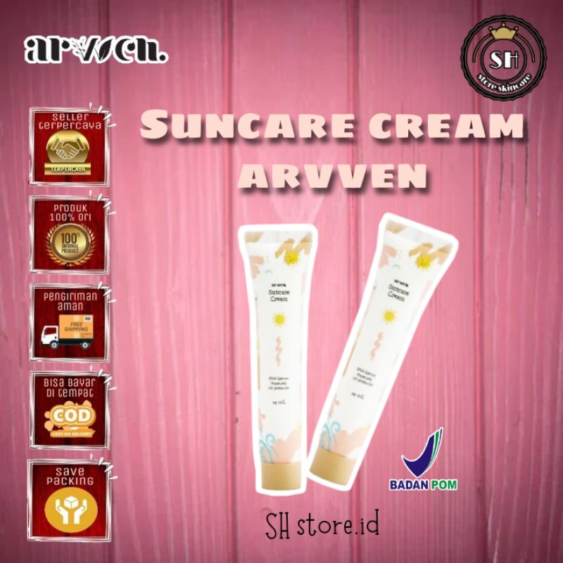Sunscreen Arvven Suncare Arvven Suncare Cream BPOM