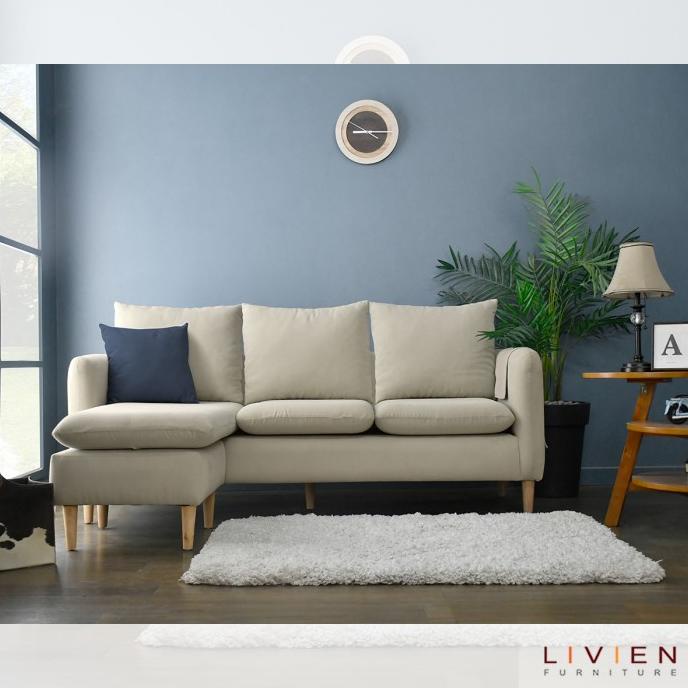 furniture rumahan   sofa ruang tamu murah dendy three seater minimalis livien free ongkir non cod