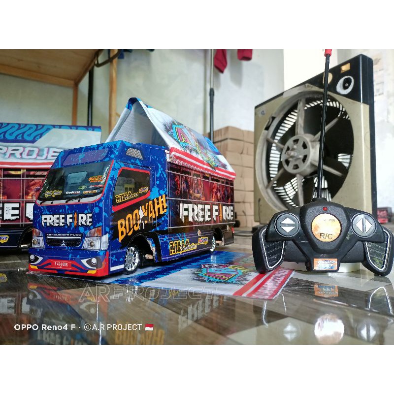 PROMO MINIATUR TRUCK OLENG RC mainan mobil remote control/miniatur truck oleng free fire full lampu 