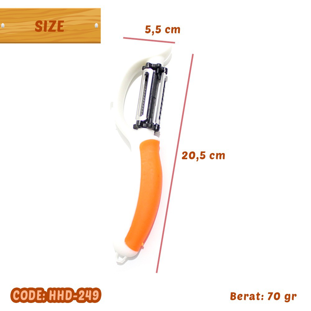Roto Peeler 5in1 Parutan Pengupas Penyerut Buah Sayur