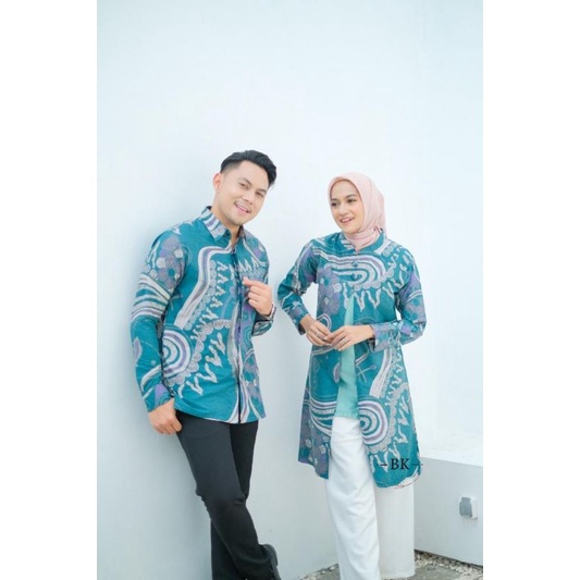 BATIK COUPLE MODERN KOMBINASI ABSTRAK ||ATASAN KERJA||M-L-XL-XXL-3L