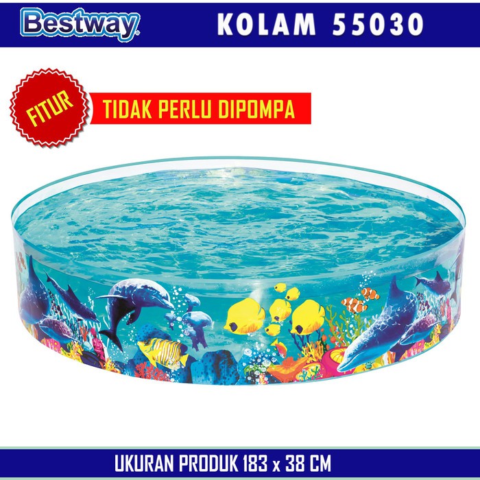 BESTWAY - KOLAM RENANG ANAK &amp; BAYI TANPA POMPA / TYPE 55030 DAN 55031