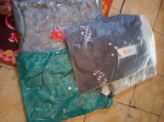 Dgm Kemeja Pria Shanghai Polos Cigarette Panjang Navy 1018