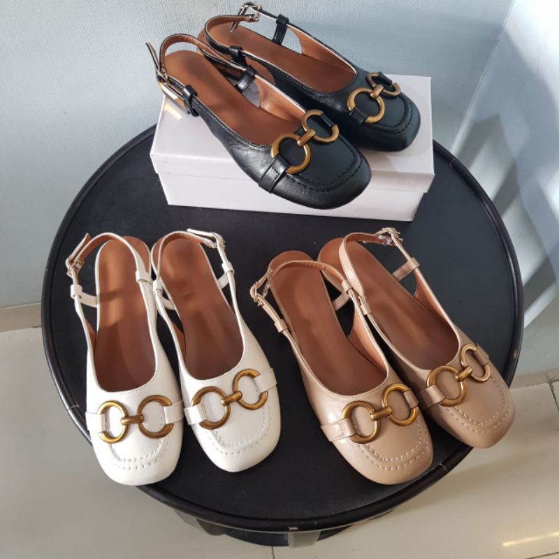 Ballerina Simple Sling Back Sepatu Flat Wanita 0621