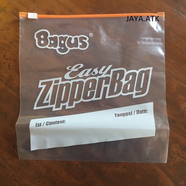 ZIPPER BAG MAKANAN BAGUS KANTONG PLASTIK ZIPPER SERBAGUNA 27 X 28 CM W-21 15 LEMBAR