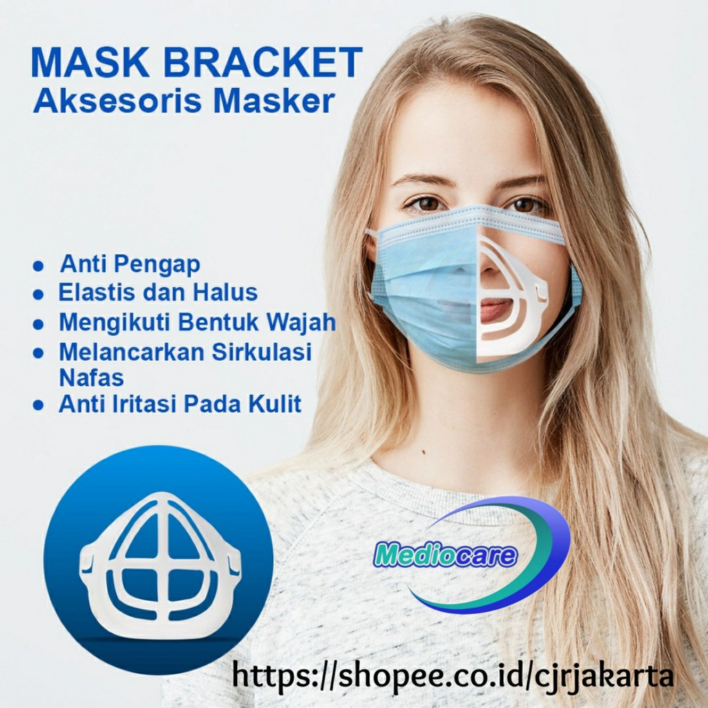 Mediocare Penyangga Masker 3D Mask Bracket Silicon Sirkulasi Udara